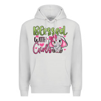 Dove Grey blessed with girls Premium Hoodie - JahusDesignShop