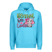 Ocean Blue blessed with girls Premium Hoodie - JahusDesignShop
