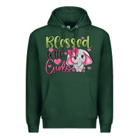 Sports Green blessed with girls Premium Hoodie - JahusDesignShop