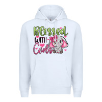 White blessed with girls Premium Hoodie - JahusDesignShop
