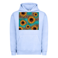 Pigment Grape Ice sunflower turquoise glitter Urban Hoodie - JahusDesignShop