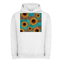 Pigment Lunar Rock sunflower turquoise glitter Urban Hoodie - JahusDesignShop