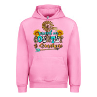 Fuchsia Pink raised on country and sunshine Urban Hoodie - AdoDesignShop