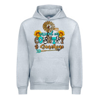 Heather Grey raised on country and sunshine Urban Hoodie - AdoDesignShop