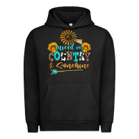 Pigment Black raised on country and sunshine Urban Hoodie - AdoDesignShop