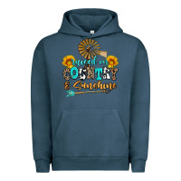 Pigment Midnight Navy raised on country and sunshine Urban Hoodie - AdoDesignShop