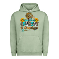 Pigment Oil Green raised on country and sunshine Urban Hoodie - AdoDesignShop