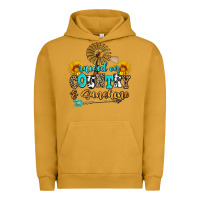 Pigment Peanut Butter raised on country and sunshine Urban Hoodie - AdoDesignShop