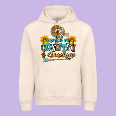 Raised On Country And Sunshine Urban Hoodie Designed By Adodesignshop
