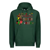 Sports Green i believe in santa paws Premium Hoodie - AdoDesignShop