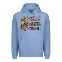 Colony Blue i believe in santa paws Premium Hoodie - AdoDesignShop