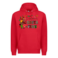 Red i believe in santa paws Premium Hoodie - AdoDesignShop
