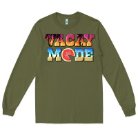 Army Green vacay mode watermelon Long Sleeve Tee - BarkalooDesign
