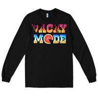 Black vacay mode watermelon Long Sleeve Tee - BarkalooDesign