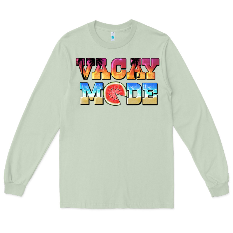 Vacay Mode Watermelon Long Sleeve Tee by BarkalooDesign | Teevron