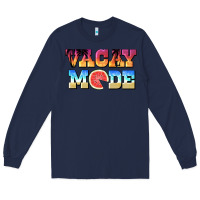 Navy vacay mode watermelon Long Sleeve Tee - BarkalooDesign
