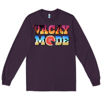 Plum vacay mode watermelon Long Sleeve Tee - BarkalooDesign