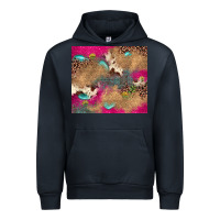 Navy pink glitter leopard sunflower gemstone Urban Hoodie - JahusDesignShop
