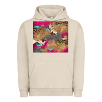 Pigment French Oak pink glitter leopard sunflower gemstone Urban Hoodie - JahusDesignShop