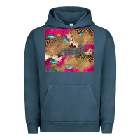 Pigment Midnight Navy pink glitter leopard sunflower gemstone Urban Hoodie - JahusDesignShop