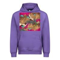 Tulip pink glitter leopard sunflower gemstone Urban Hoodie - JahusDesignShop