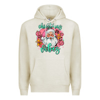 Oatmeal Heather christmas vibes santa Premium Hoodie - AdoDesignShop