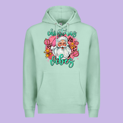 Christmas Vibes Santa Premium Hoodie Designed By Adodesignshop
