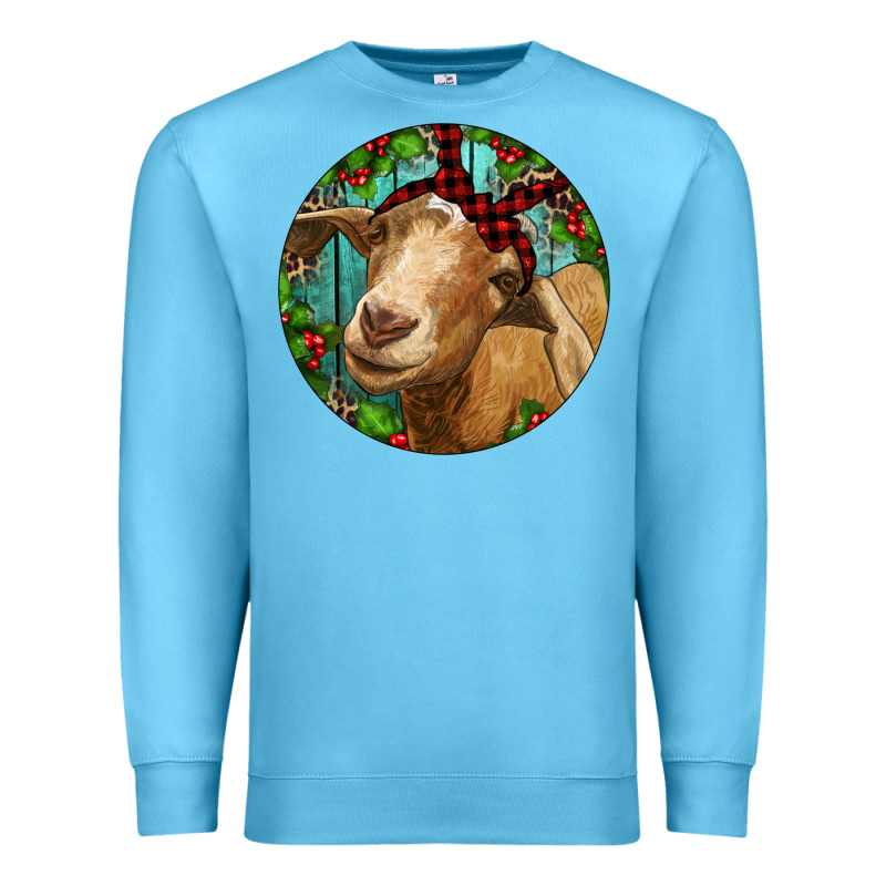 Farm Goat Christmas Premium Sweatshirt by RanaPortraitStore | Teevron