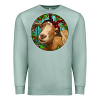 Seafoam Farm Goat Christmas Premium Sweatshirt - RanaPortraitStore