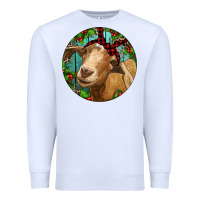 White Farm Goat Christmas Premium Sweatshirt - RanaPortraitStore