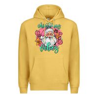Antique Gold christmas vibes santa Premium Hoodie - AdoDesignShop