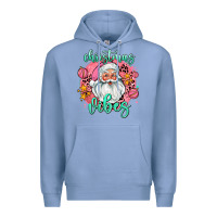 Colony Blue christmas vibes santa Premium Hoodie - AdoDesignShop