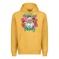 Mustard christmas vibes santa Premium Hoodie - AdoDesignShop