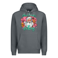 Rock christmas vibes santa Premium Hoodie - AdoDesignShop
