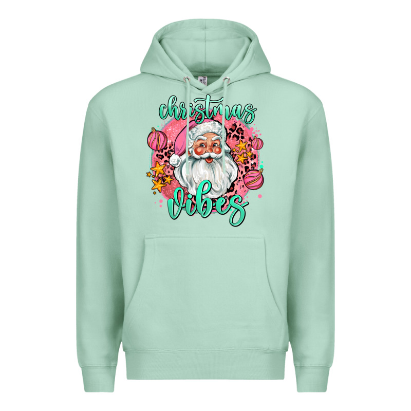 Christmas Vibes Santa Premium Hoodie by AdoDesignShop | Teevron