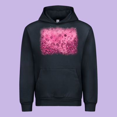 Pink Glitter Background Urban Hoodie Designed By Jahusdesignshop