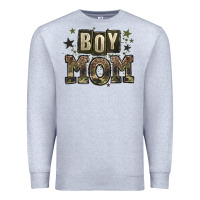 Heather Grey boy mom Premium Sweatshirt - Zillion Design Studio