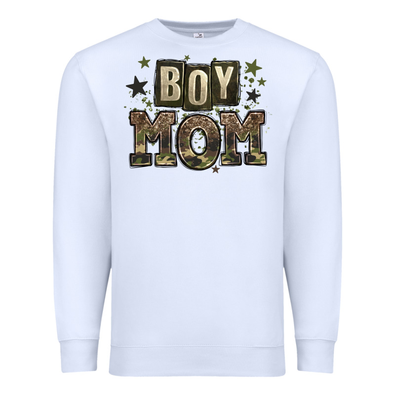 Boy Mom Premium Sweatshirt by Zillion Design Studio | Teevron