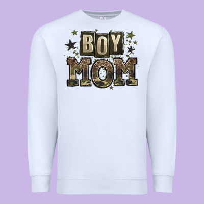 Boy Mom Premium Sweatshirt Designed By Zillion Design Studio
