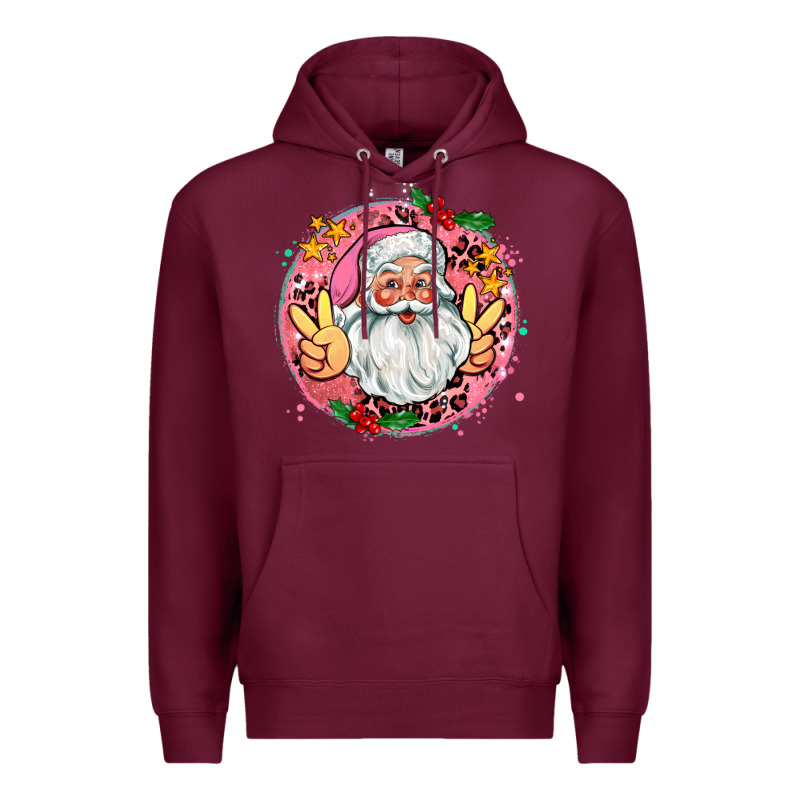 Merry Christmas Peace Santa Premium Hoodie by AdoDesignShop | Teevron