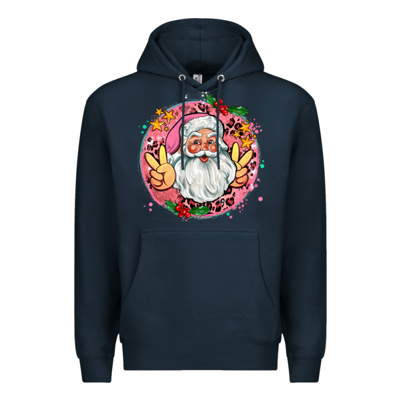 Merry Christmas Peace Santa Premium Hoodie by AdoDesignShop | Teevron
