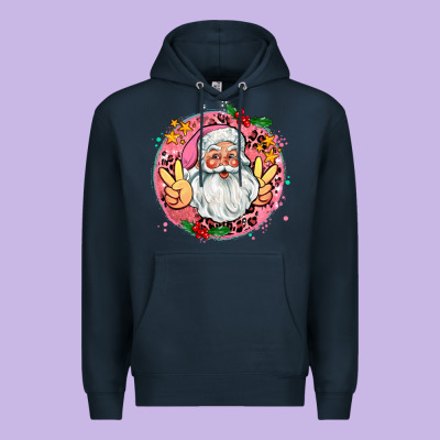 Merry Christmas Peace Santa Premium Hoodie Designed By Adodesignshop