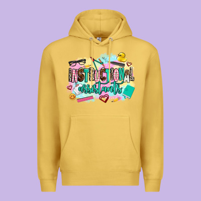 Instructional Assistant's Premium Hoodie Designed By Adodesignshop