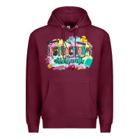 Burgundy instructional assistant's Premium Hoodie - AdoDesignShop