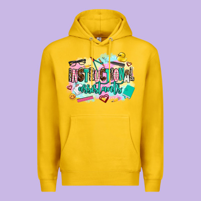 Instructional Assistant's Premium Hoodie Designed By Adodesignshop