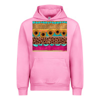 Fuchsia Pink leopard sunflower gemstone Urban Hoodie - JahusDesignShop