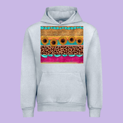 Leopard Sunflower Gemstone Urban Hoodie Designed By Jahusdesignshop