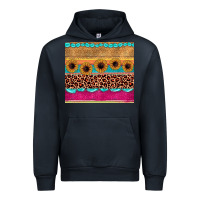 Navy leopard sunflower gemstone Urban Hoodie - JahusDesignShop