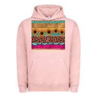 Pigment Salmon leopard sunflower gemstone Urban Hoodie - JahusDesignShop