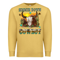 Antique Gold simmer down cowboy Premium Sweatshirt - texasbilliewilder